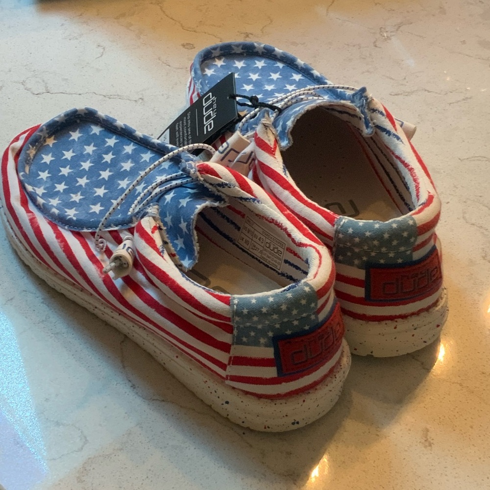 Hey Dude Wally Patriotic Stars & Stripes Shoes – USA Flag Print